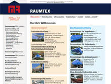 Tablet Screenshot of mueller-raumtex.de